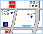 セルフ大和田SS周辺地図